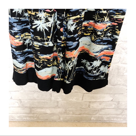 NWT Free People | Black Combo Blue Lagoon Print Pants Size Small - Picture 8 of 12